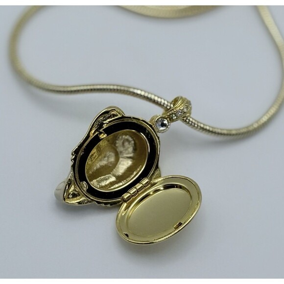 Edgar Berebi Maharaja Elephant Pendant Necklace 1997 Vintage Locket w/Signed COA - Picture 7 of 11